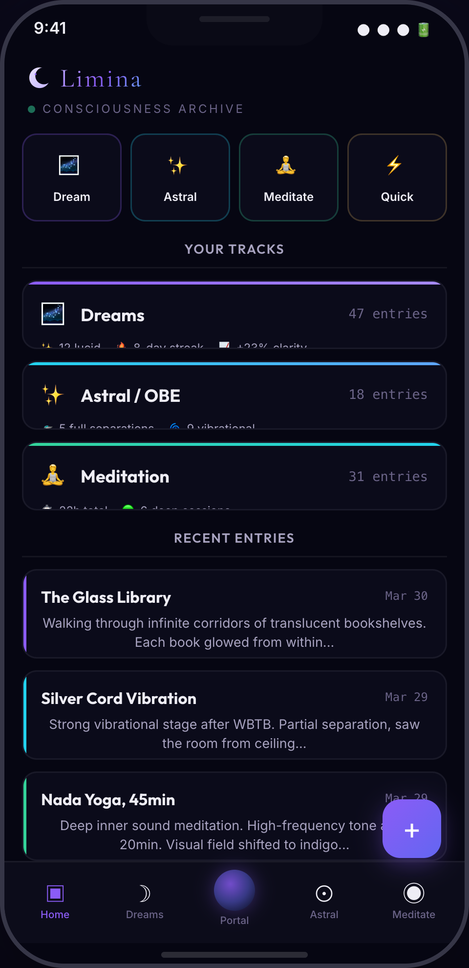 Limina app mockup