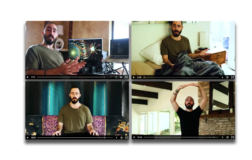 HD walkthrough videos of breathwork and somatic practices