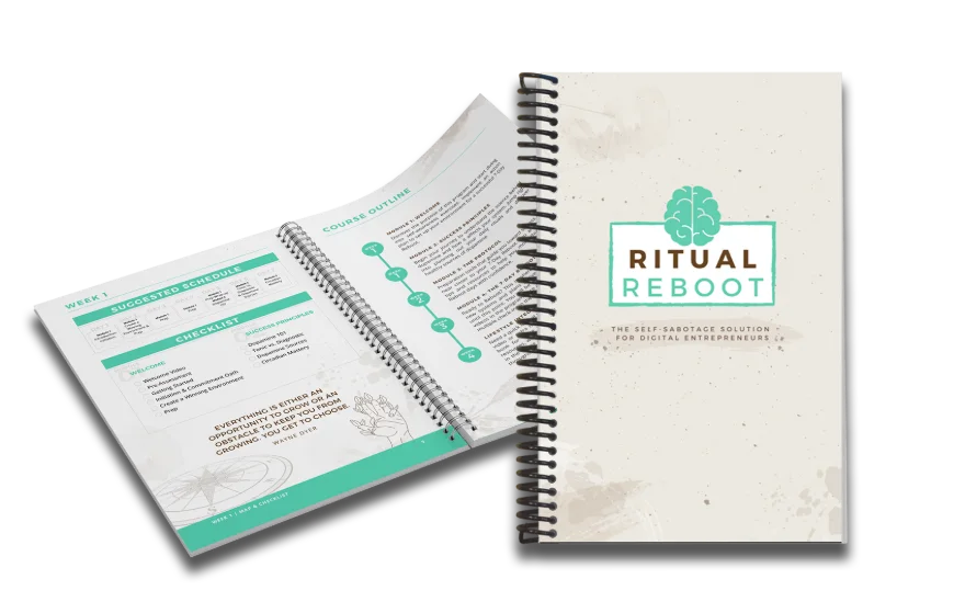 The printed Ritual Reboot companion workbook